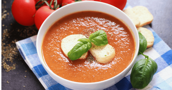 Easiest Ever Tomato Basil Soup | The Belly Rules The Mind