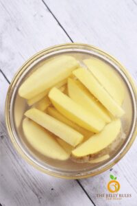 soaked potato wedges