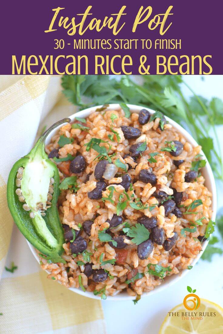 Easy Mexican Instant Pot Rice and beans
