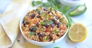 Easy Mexican Instant Pot Rice and beans