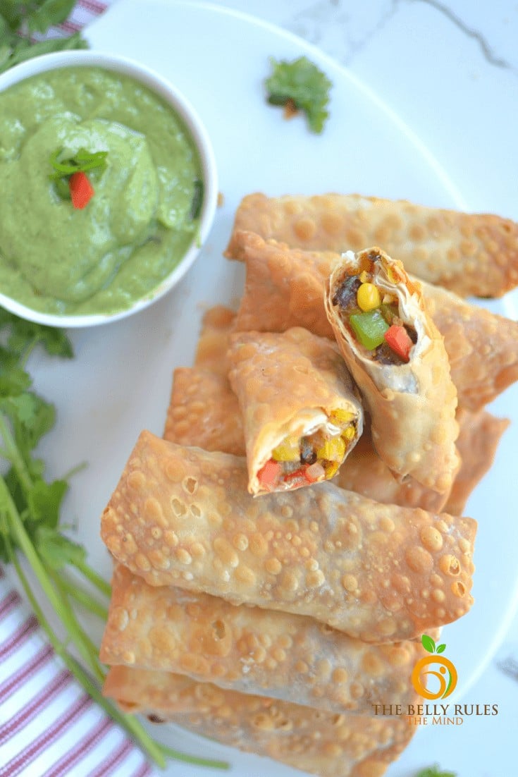 Air fryer southwest egg rolls