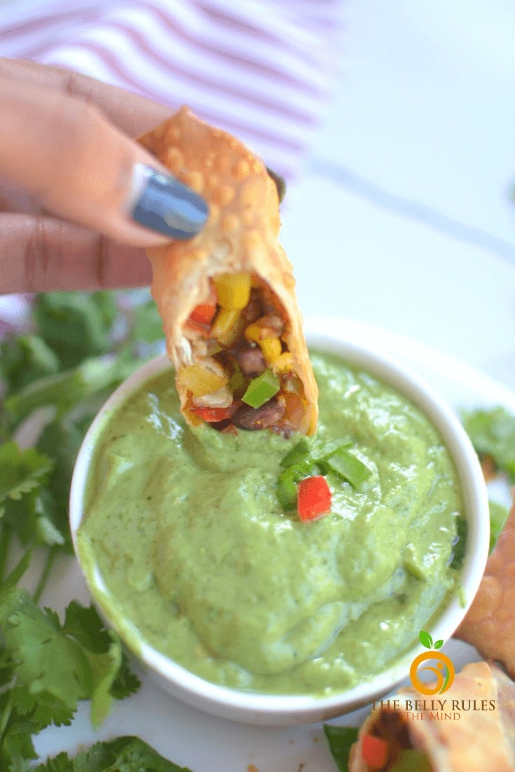 Air fryer southwest egg rolls