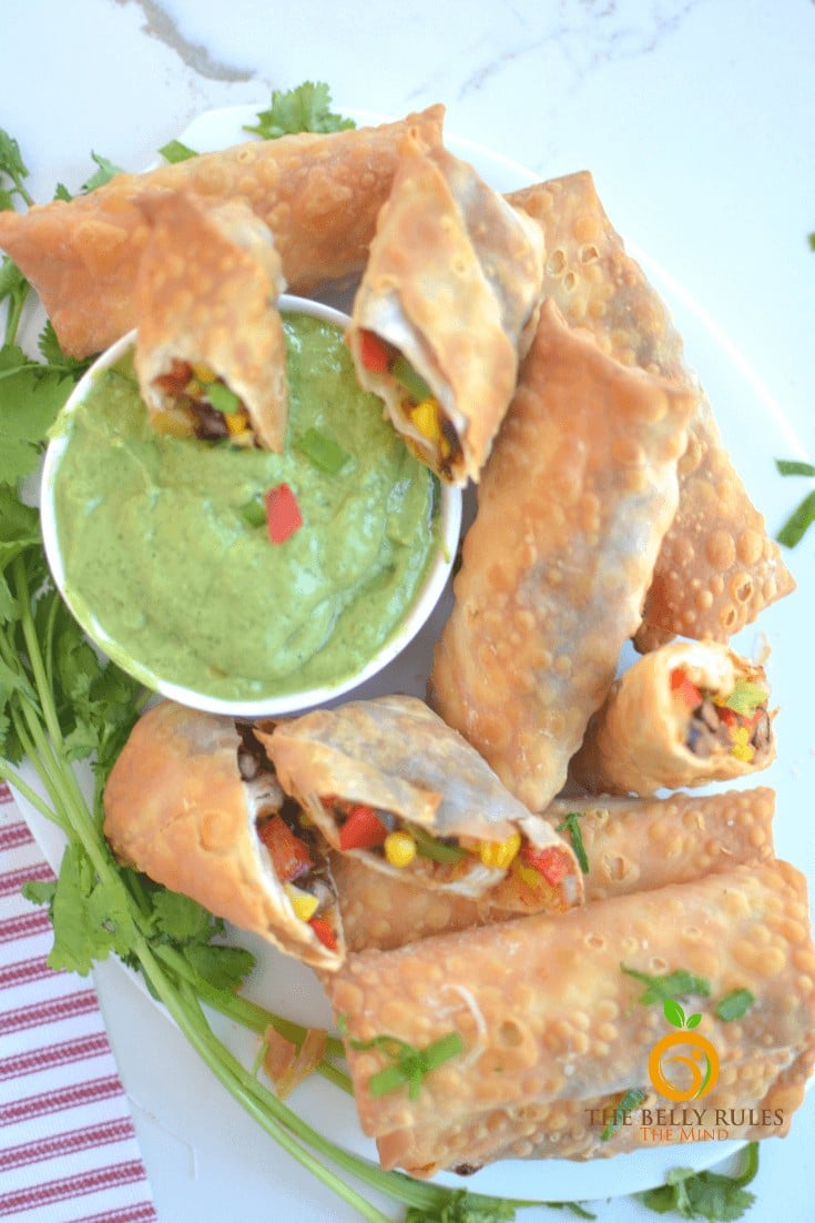 Air fryer southwest egg rolls