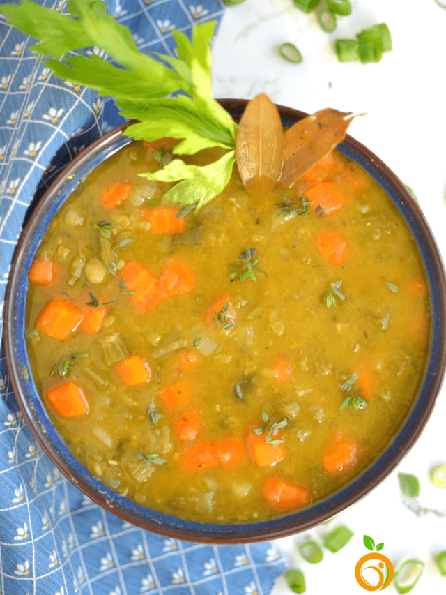 Instant Pot Vegetarian Split Pea Soup