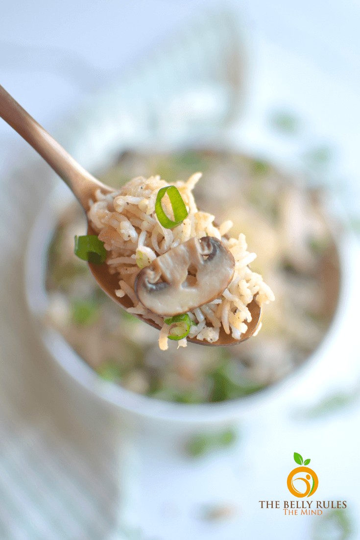 Instant Pot Mushroom Rice Pilaf