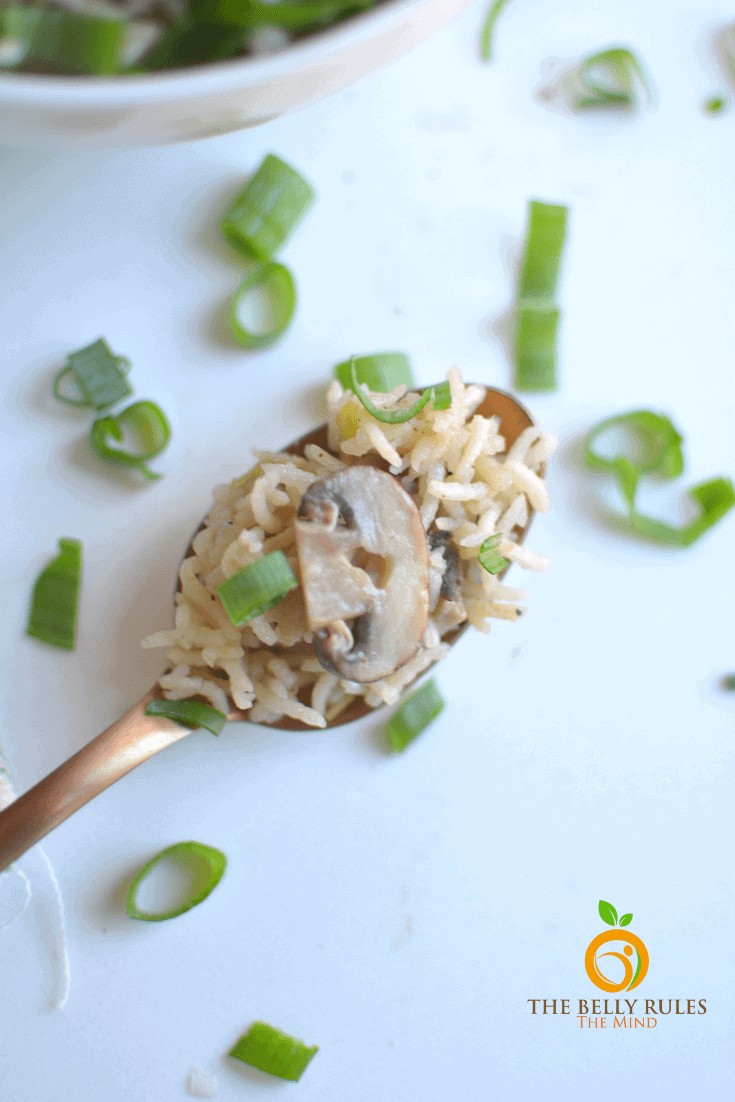 Instant Pot Mushroom Rice Pilaf