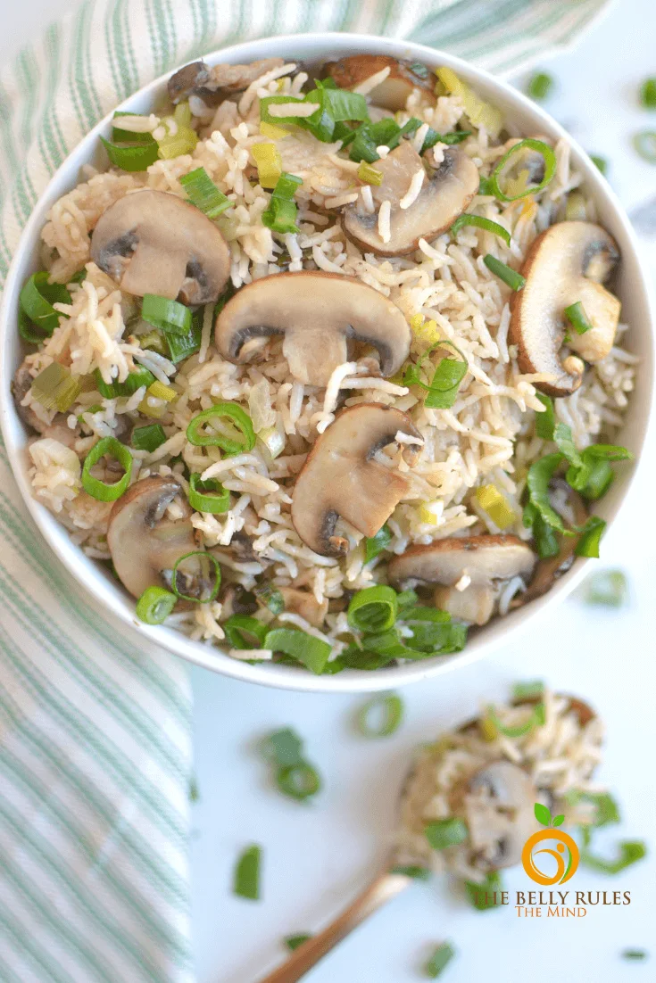 Instant Pot Mushroom Rice Pilaf