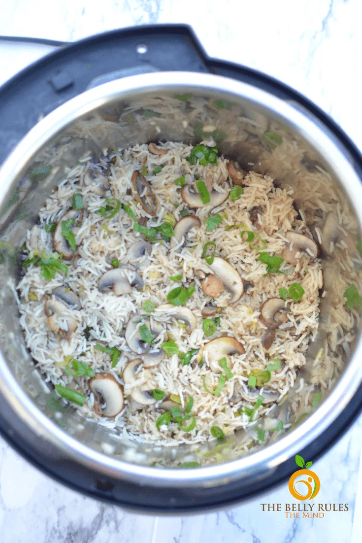 Instant Pot Mushroom Rice Pilaf