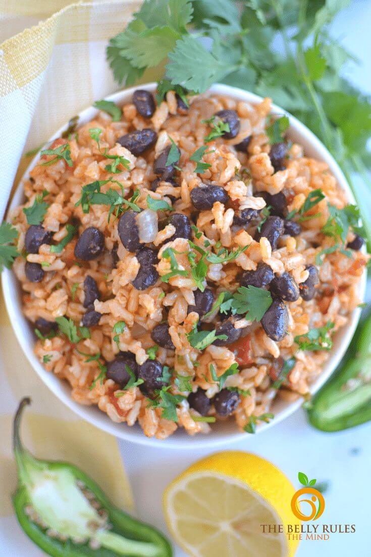 Easy Mexican Instant Pot Rice and beans