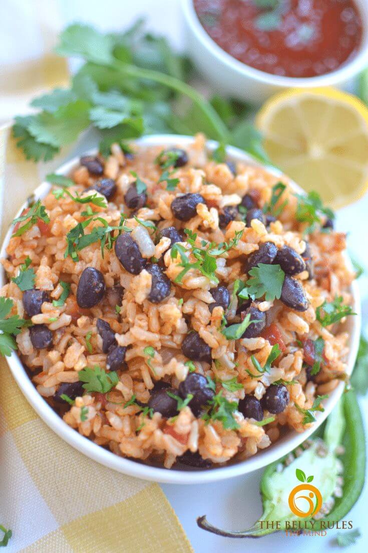 Easy Mexican Instant Pot Rice and beans