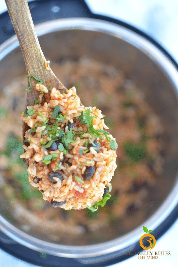 Instant Pot Puerto Rican Rice and Beans - Madhu's Everyday Indian