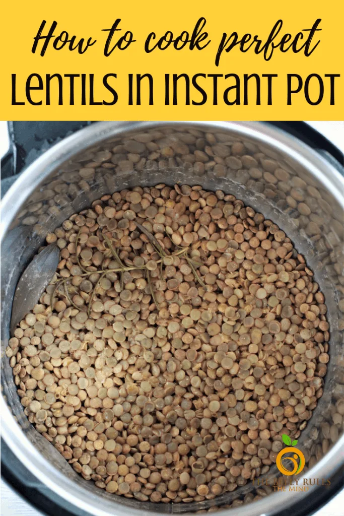 cooking lentils in instant pot recipe