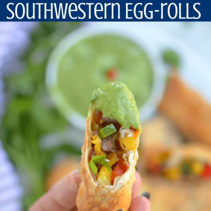 Air fryer southwest egg rolls