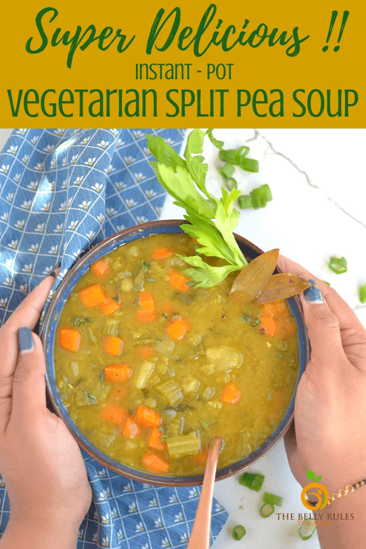 Instant Pot Split Pea Soup (with ham OR vegetarian) • Salt & Lavender