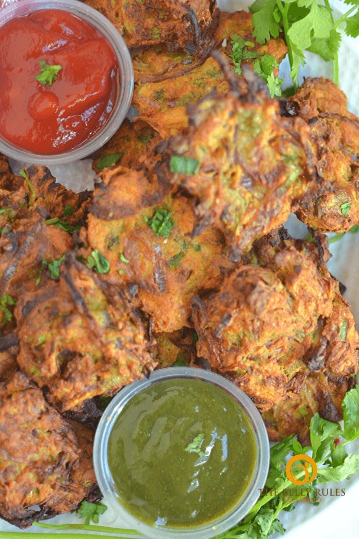 Air fryer Onion Bhajj