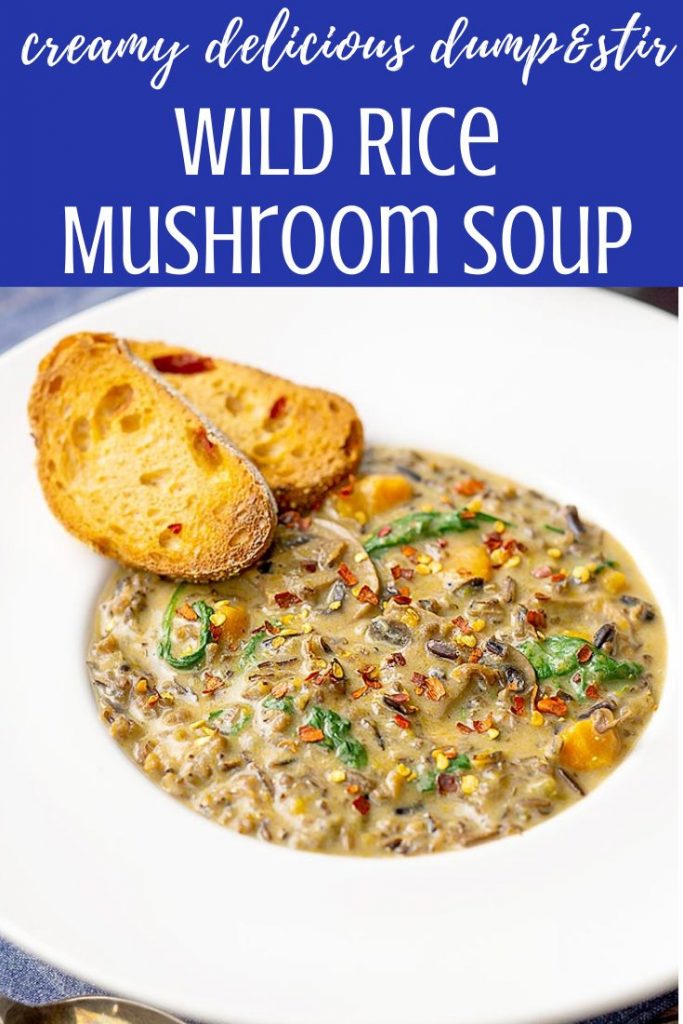 Instant Pot Wild Rice Soup w/ Mushrooms - The Belly Rules The Mind