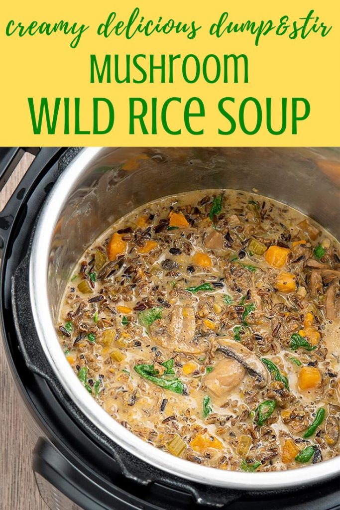 instant pot wild rice mushroom soup