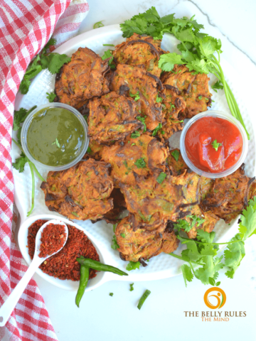 Air fryer Onion Bhajj