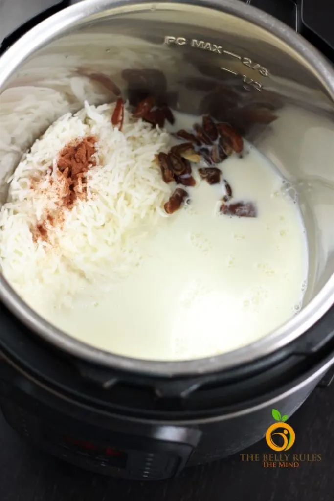 step by step instructions to make breakfast rice porridge in instant pot