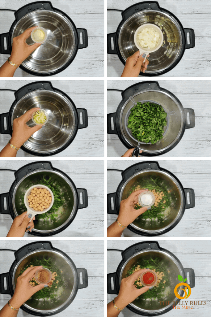 Quick And Easy Instant Pot Spinach Rice Recipe | TheBellyRulesTheMind