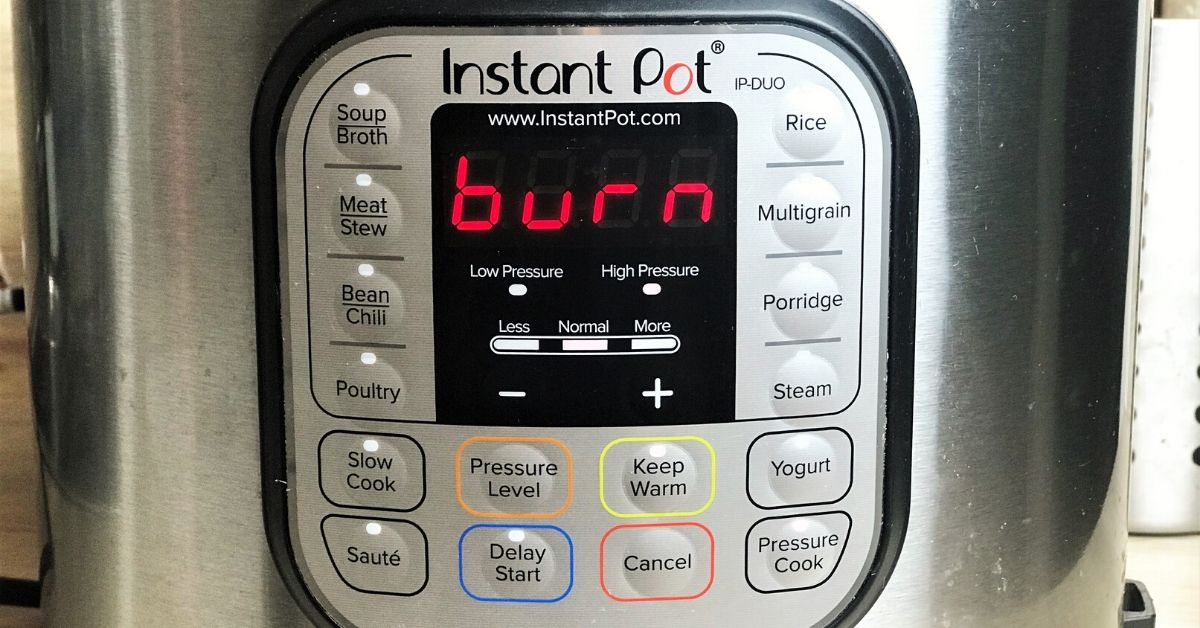 Instant Pot Says Burn
