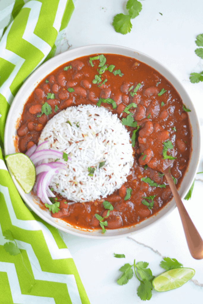 calories in homemade rajma chawal calories in homemade rajma chawal
