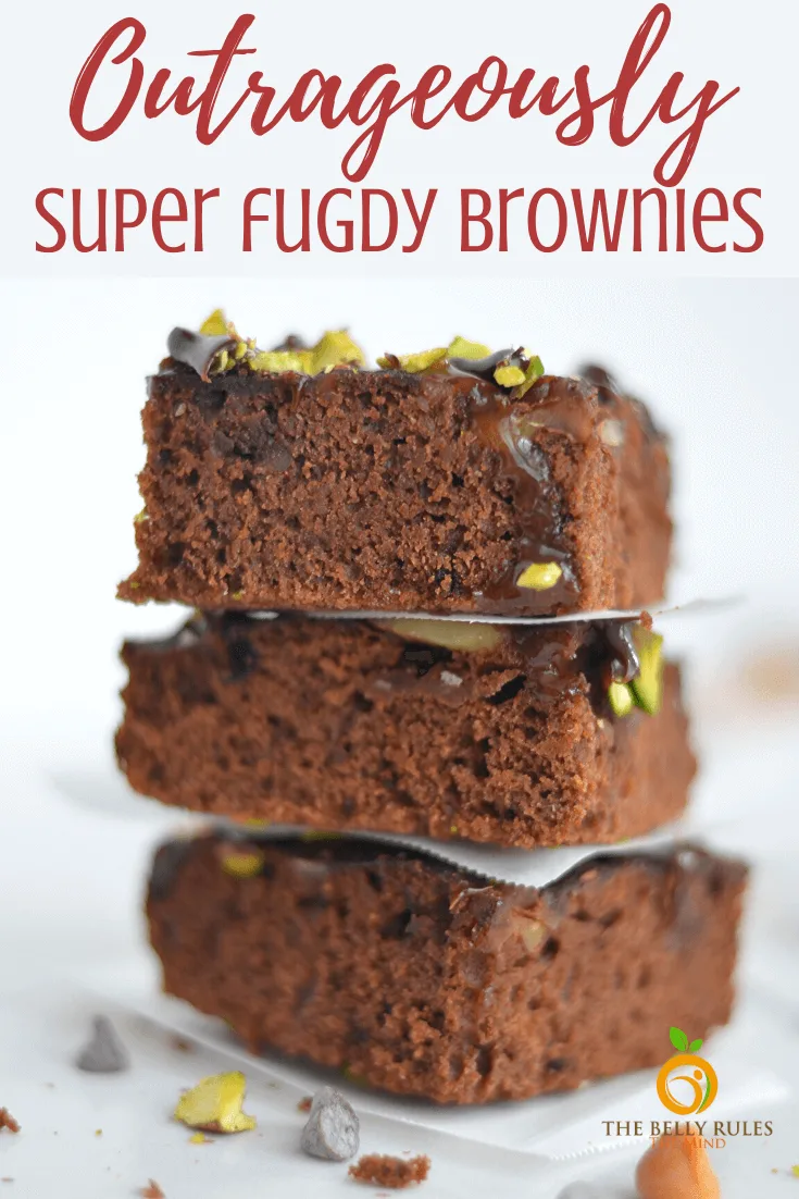 Instant Pot Eggless Brownies from Scratch Recipe BellyRulesTheMind