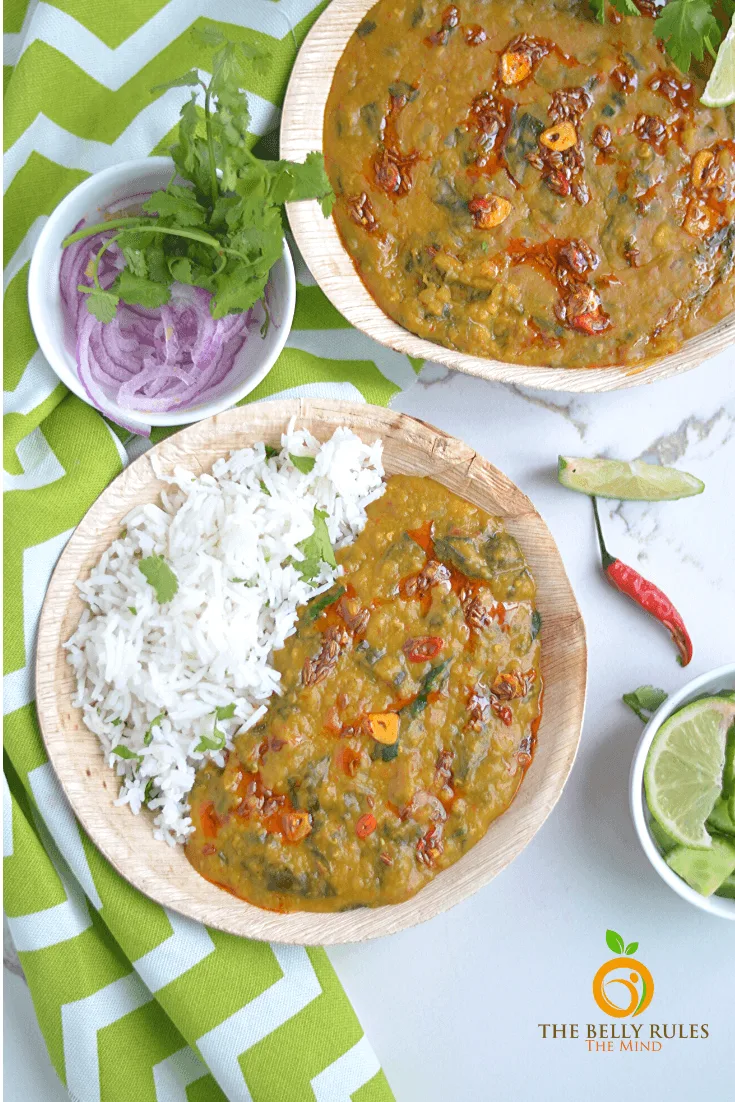 Instant Pot Dal Palak / Spinach Dal Recipe 