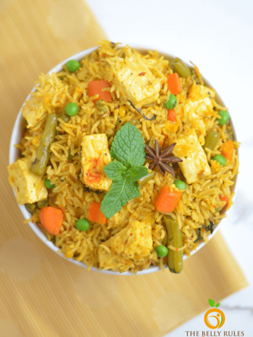 Instant Pot Paneer Biryani / Paneer Pulao