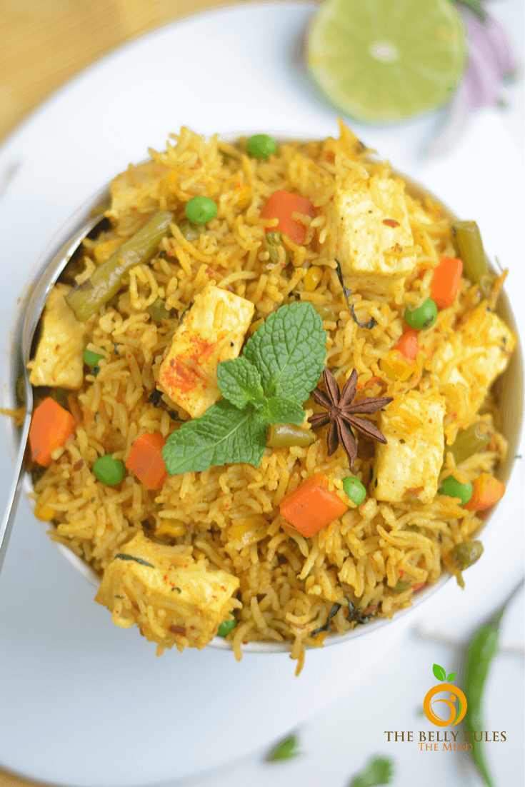 Instant Pot Paneer Biryani / Paneer Pulao