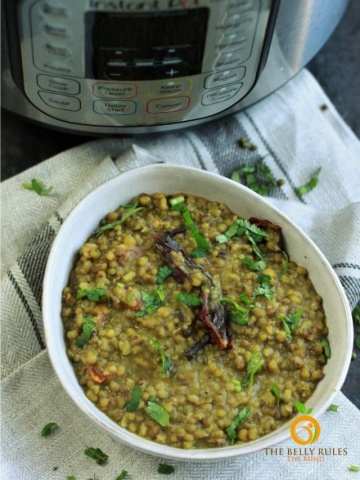 instant pot green moong dal recipe