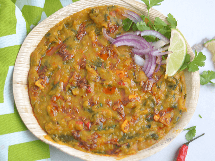 Dal palak instant discount pot