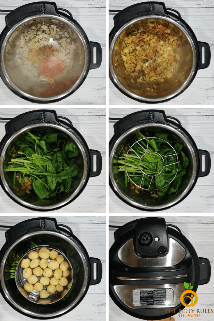 How to make Saag Aloo in the Instant Pot: A Step By Step Recipe