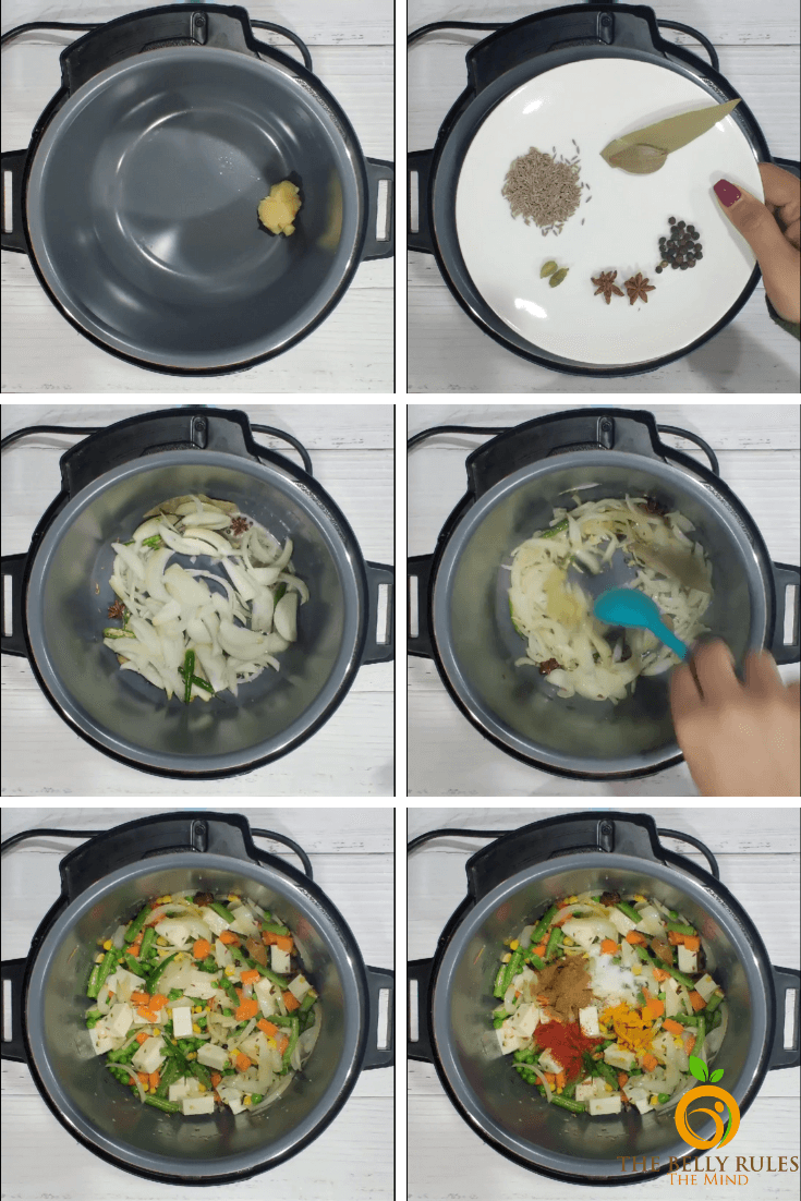 step by step panner biryani