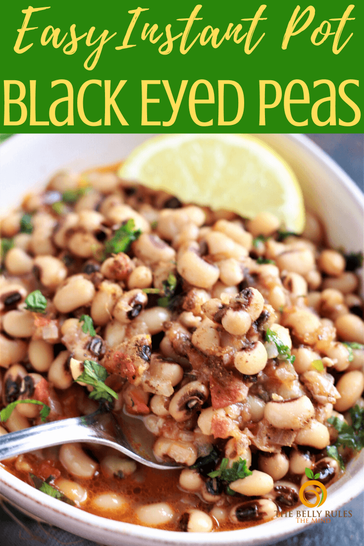 Instant Pot Black Eyed Peas Curry - The Belly Rules The Mind