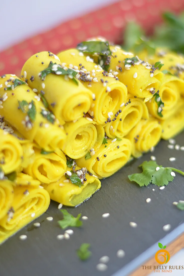 Easy Instant pot Gujarati Khandvi Recipe