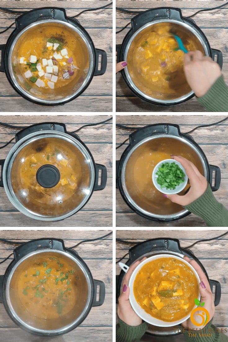 instant pot step by step kadhai masala 3 Instant pot Kadai Paneer