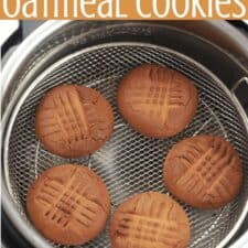 Vegan Peanut Butter Oatmeal Cookies