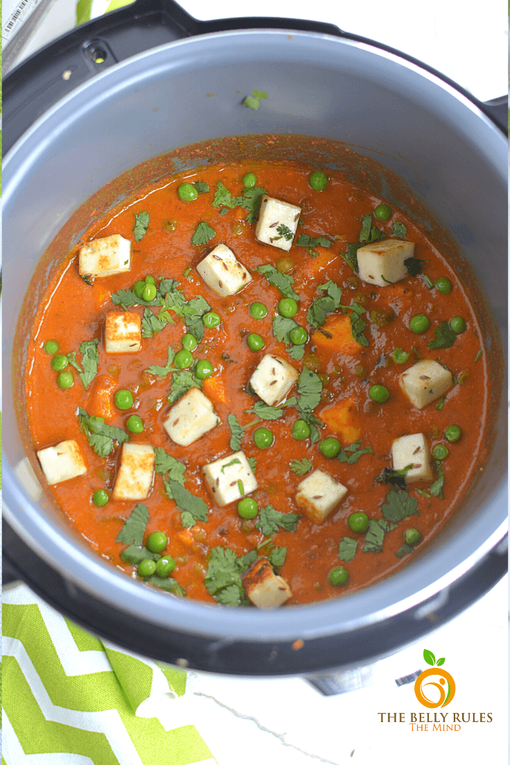 instant pot matar paneer