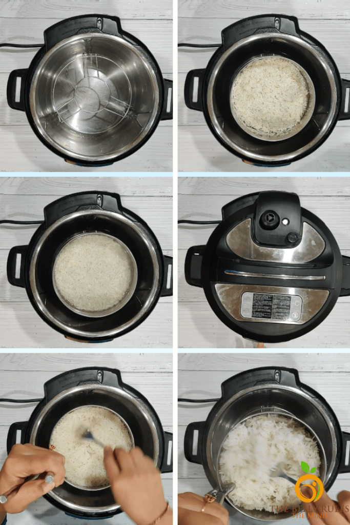 instant pot rice step by step