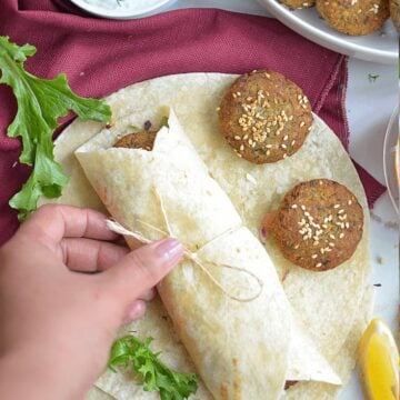 Falafel wraps 8 Belly Rules The Mind