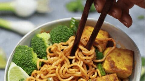 Instant Pot Thai Vegan Ramen Noodles Recipe
