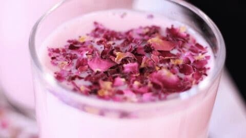 rose milk recipe from homamde rose syrup