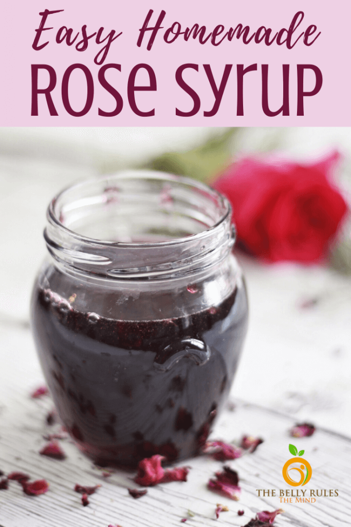 homemade rose syrup