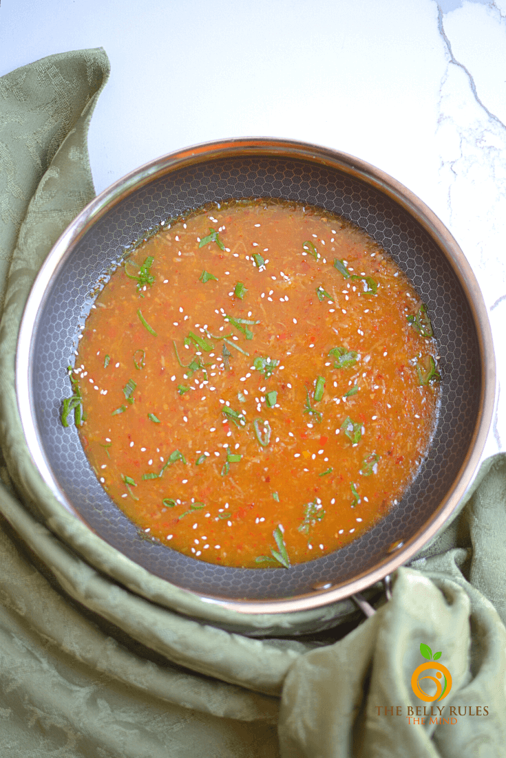 Orange Cauliflower Recipe with Video TheBellyRulesTheMind