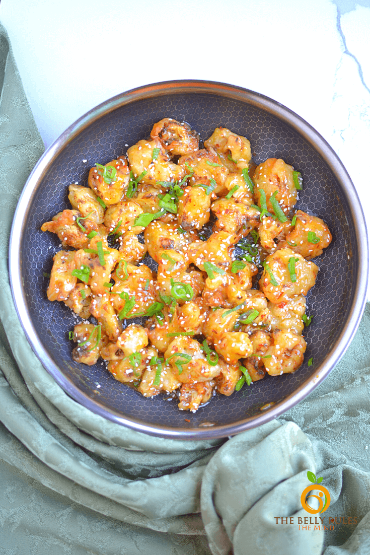 Orange Cauliflower Recipe (Vegan Orange Chicken) TheBellyRulesTheMind