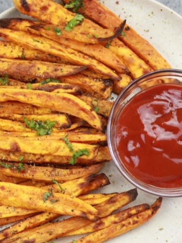 air fryer sweet potato chips