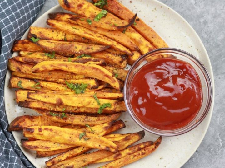 Air Fryer Sweet Potatoes (Crispy & Fast!) - Wholesome Yum