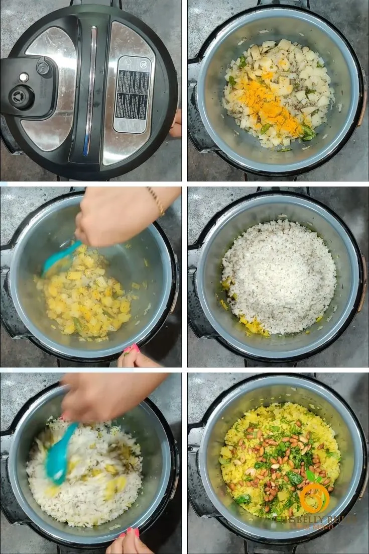 step by step Kanda poha recipe