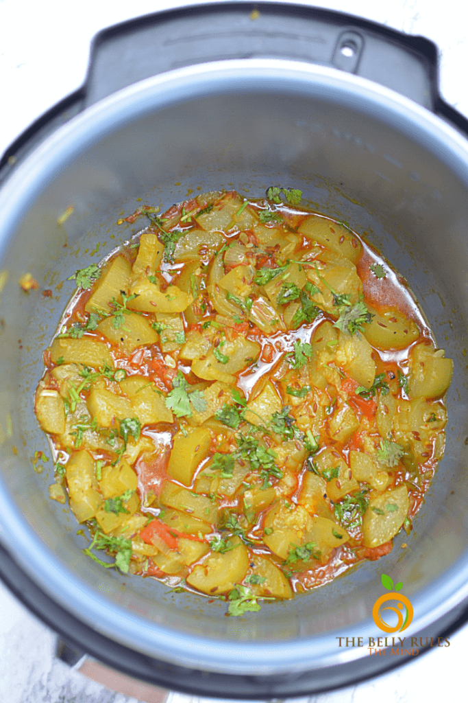 Lauki ki Sabzi Bottle Gourd Recipe TheBellyRulesTheMind